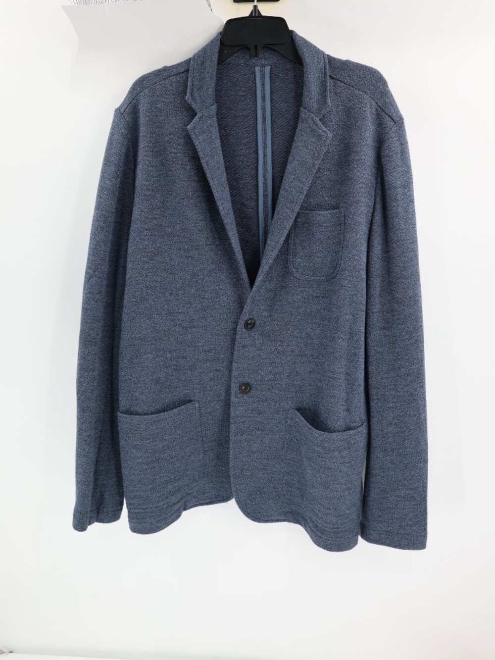 Faherty The Inlet Blazer Mens XL Unstructured Organic Cotton blue knit pockets